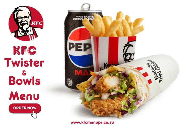 KFC Twister & Bowls Menu with Prices